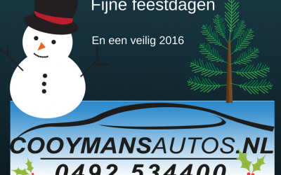 Oudjaarsdag en Nieuwjaarsdag is Cooymans Auto’s gesloten