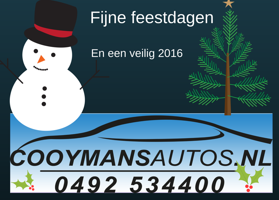 Oudjaarsdag en Nieuwjaarsdag is Cooymans Auto’s gesloten